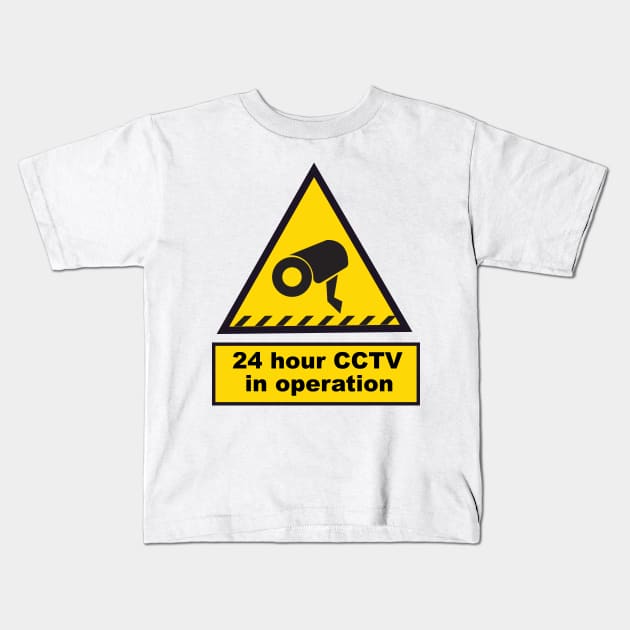 24 Hour CCTV in Operation Kids T-Shirt by nickemporium1